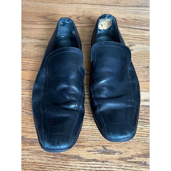 Gucci Black Leather Slip On Slide Loafers Shoes  Mens Size 9 main image 5